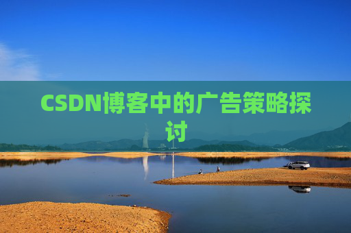 CSDN博客中的广告策略探讨